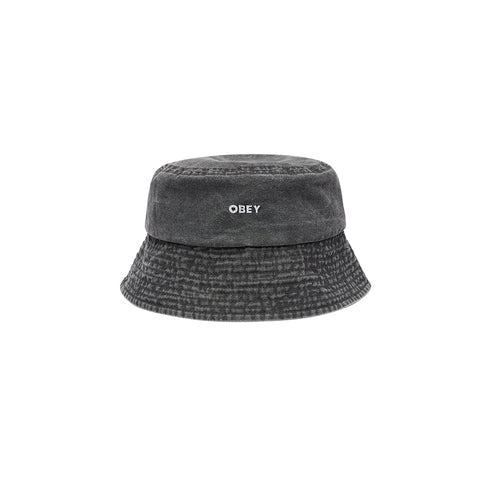 Obey Bold Pigment Canvas Bucket Bob - Black
