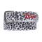 Butter Animal Hide Belt - Snow Leopard - Streetart.fr