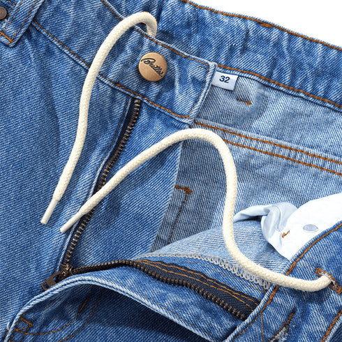 Butter Baggy Denim Shorts - Washed Indigo - Streetart.fr