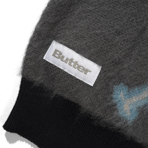 Butter Beetle Zip - Thru Sweater Sweatshirt - Black - Streetart.fr