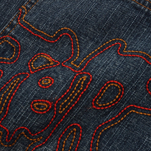 Butter Blotch Denim Jeans Pantalon - Streaky Navy - Streetart.fr