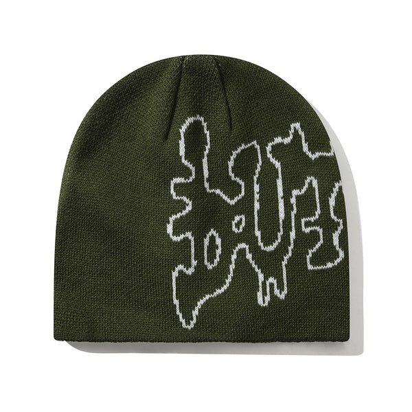 Butter Blotch Skull Beanie Bonnet - Fatigue - Streetart.fr