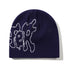 Butter Blotch Skull Beanie Bonnet - Navy - Streetart.fr