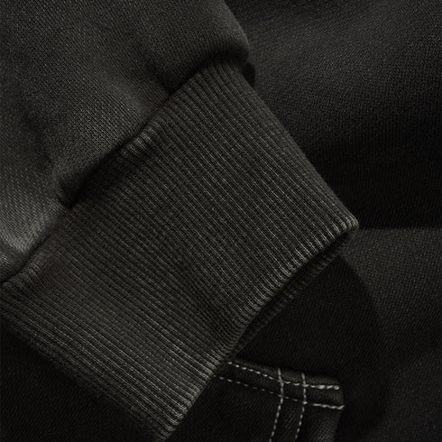 Butter Blotch Zip - Thru Hood Sweat A Capuche Zip - Washed Black - Streetart.fr