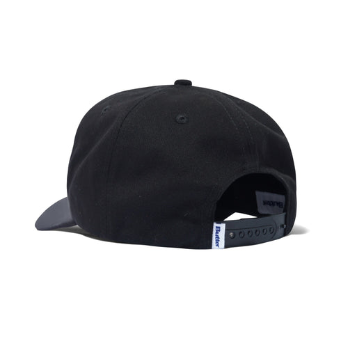 Butter Collegiate 6 Panel Cap - Black - Streetart.fr