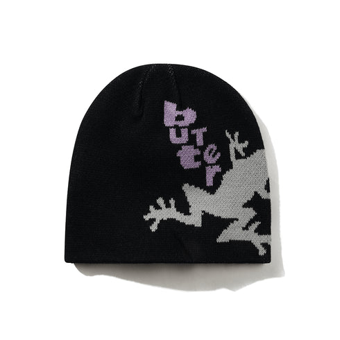 Butter Croaker Skully Beanie Bonnet - Black - Streetart.fr
