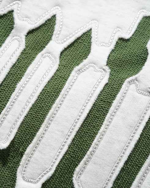 Butter Cut Out Applique Crewneck - Ash - Streetart.fr