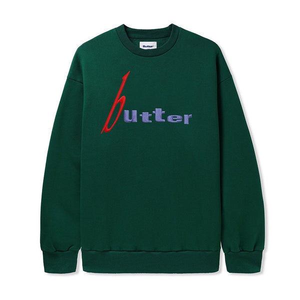 Butter Device Crewneck Sweatshirt - Dark Green - Streetart.fr