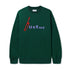 Butter Device Crewneck Sweatshirt - Dark Green - Streetart.fr