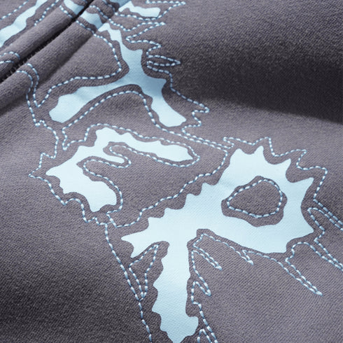 Butter Eruption Zip - Thru Hood Sweat A Capuche Zip - Denim - Streetart.fr