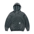 Butter Faded Waffle Zip-Thru Hood - Washed Sage - Streetart.fr