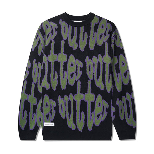 Butter Frenzy Knit Sweater - Black - Streetart.fr