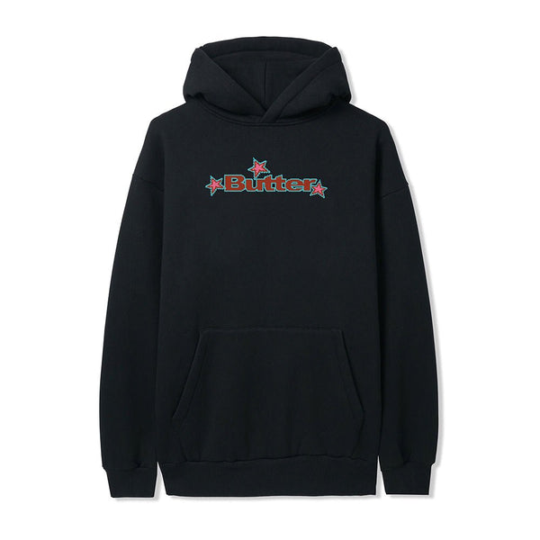 Butter Goods Star Logo Pullover Hoodie - Black — sweat à capuche