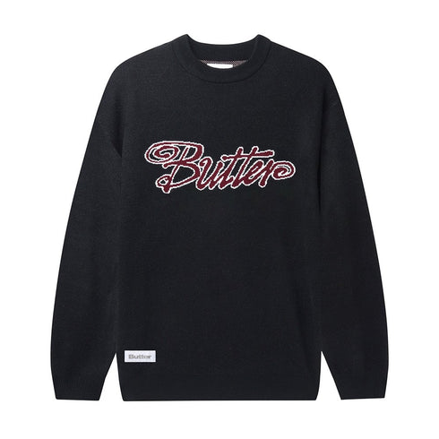 Butter Jive Knit Sweater Sweat - Black - Streetart.fr