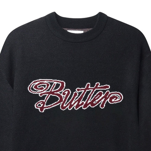 Butter Jive Knit Sweater Sweat - Black - Streetart.fr