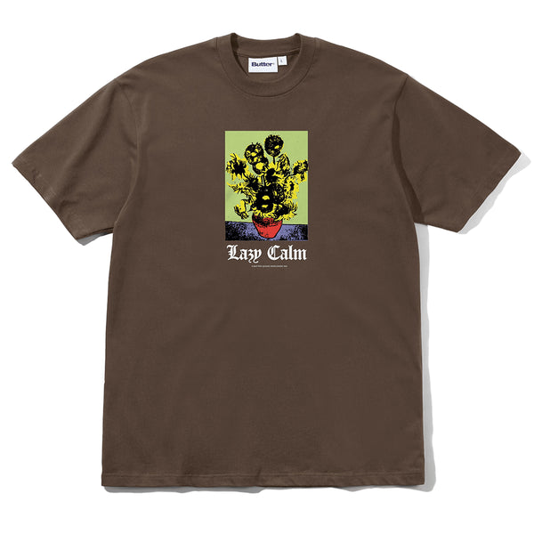 Butter Lazy Calm T-Shirt - Brown - Streetart.fr