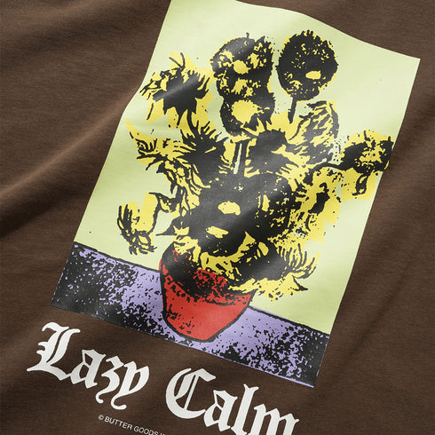 Butter Lazy Calm T-Shirt - Brown - Streetart.fr
