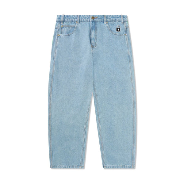Butter Lock Baggy Denim Jeans Pantalon - Light Indigo - Streetart.fr