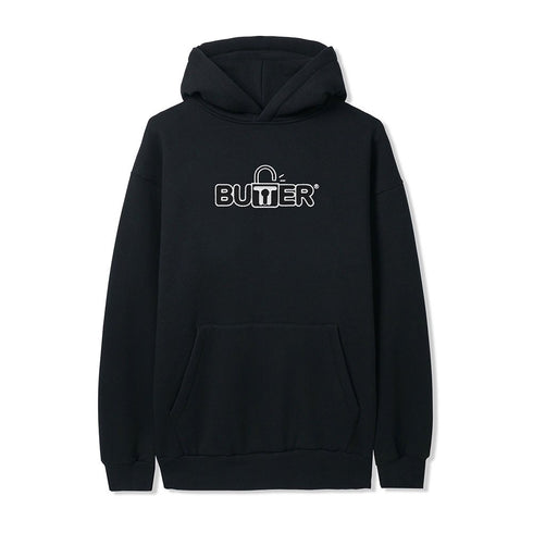 Butter Lock Pullover Hood Sweat A Capuche - Black - Streetart.fr
