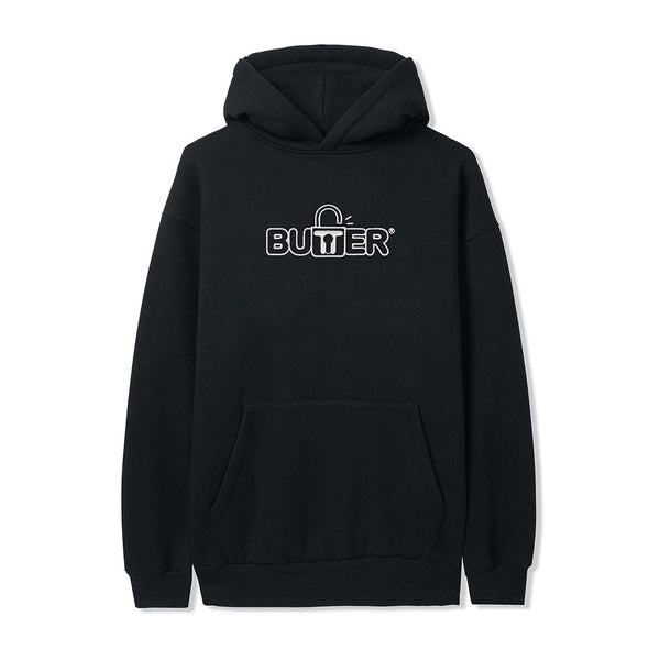 Butter Lock Pullover Hood Sweat A Capuche - Black - Streetart.fr