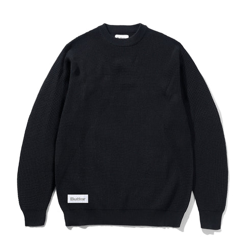 Butter Newcomer Reversible Knit Sweater Sweatshirt - Black - Streetart.fr