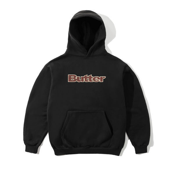 Butter Plaid Logo Applique Pullover Hood - Black - Streetart.fr