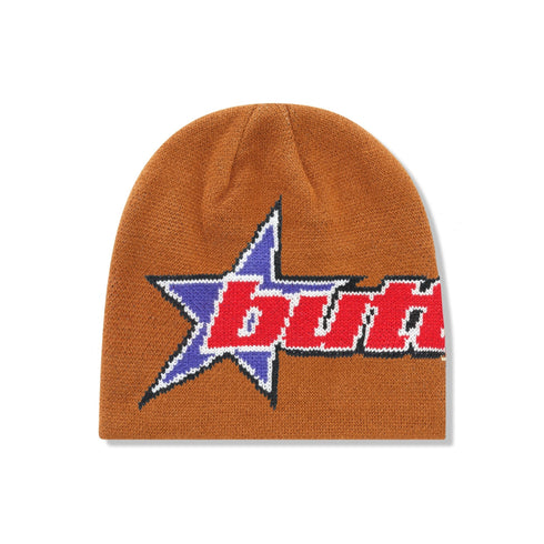 Butter Racer Skully Beanie Bonnet - Rust - Streetart.fr