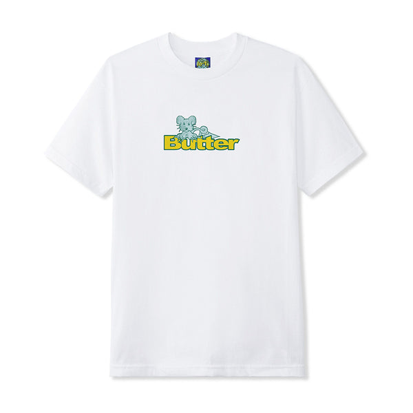 Butter Rat Logo T-Shirt - White - Streetart.fr