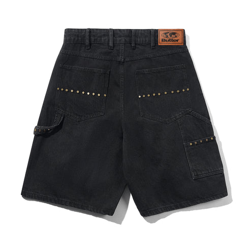 Butter Rivet Denim Short - Washed Black - Streetart.fr