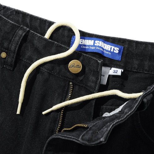 Butter Rivet Denim Short - Washed Black - Streetart.fr