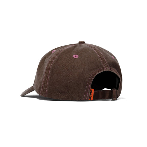 Butter Rounded Logo 6 Panel Cap Casquette - Washed Brown - Streetart.fr
