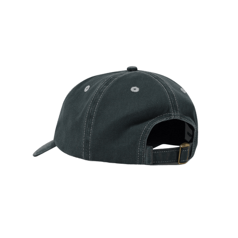Butter Rounded Logo 6 Panel Cap - Washed Black - Streetart.fr