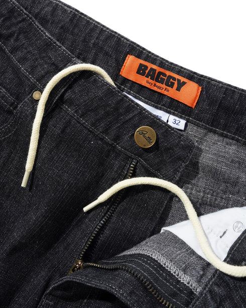 Butter Scorpion Stitch Denim Short - Slub Black - Streetart.fr