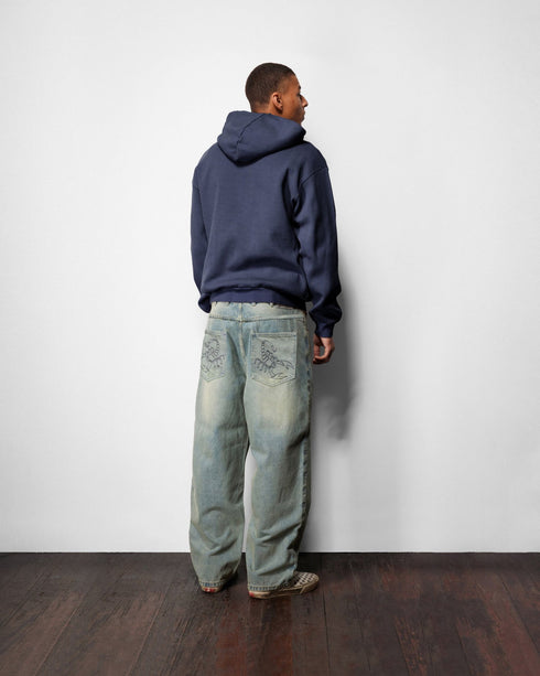 Butter Scorpion Stitch Denim - Tinted Light Blue - Streetart.fr