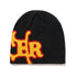 Butter Serif Skully Beanie - Black - Streetart.fr