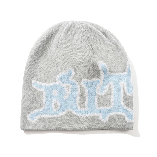 Butter Serif Skully Beanie - Grey - Streetart.fr
