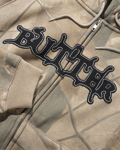 Butter Serif Zip-Thru Hood - Forest Camo - Streetart.fr