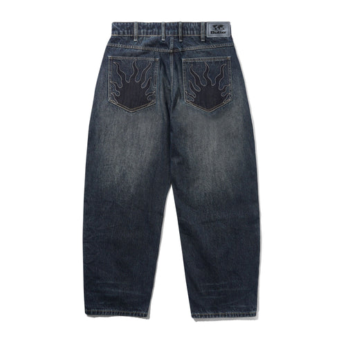 Butter Solar Fade Denim Jeans - Blue Tint Ripple - Streetart.fr