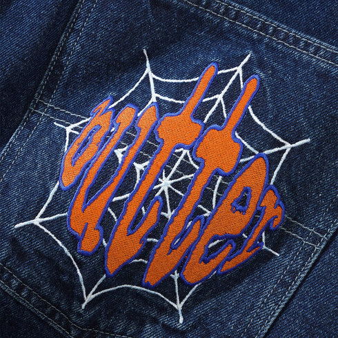 Butter Spider Denim Jeans Pantalon - Dark Indigo - Streetart.fr