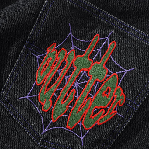 Butter Spider Denim Jeans Pantalon - Washed Black - Streetart.fr