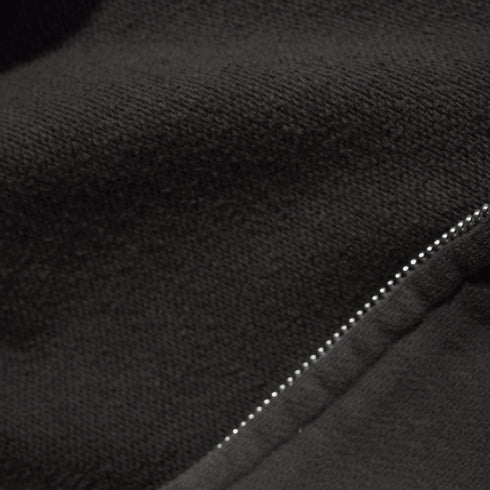 Butter Strech Zip-Thru Hood - Washed Black — vue 4