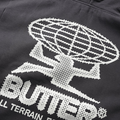Butter Terrain Pullover Hood Sweat A Capuche - Washed Black - Streetart.fr