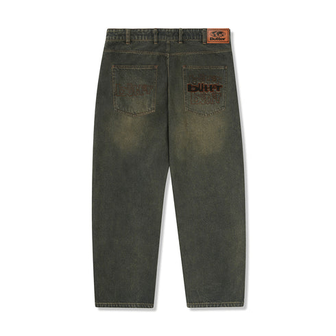 Butter Warped Denim Jeans Pantalon - Dirty Wash Indigo - Streetart.fr
