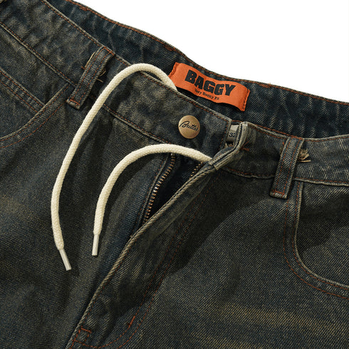 Butter Warped Denim Jeans Pantalon - Dirty Wash Indigo - Streetart.fr