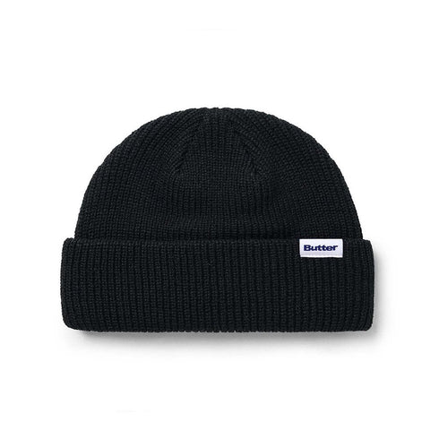 Butter Wharfie Beanie Bonnet - Black - Streetart.fr