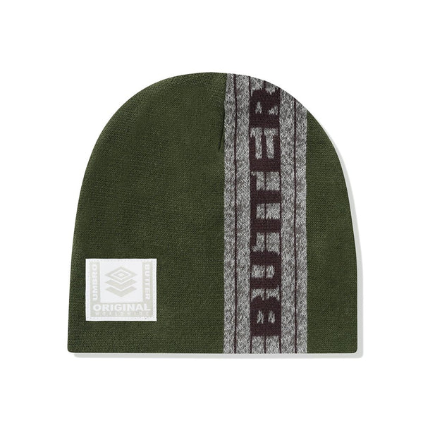 Butter X Umbro Athletica Skully Beanie Bonnet Sage - Streetart.fr