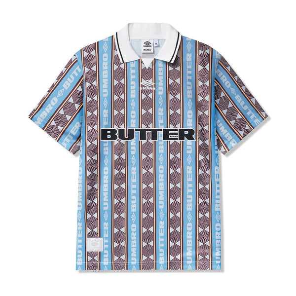Butter X Umbro Vert Jersey Sky / Brown - Streetart.fr