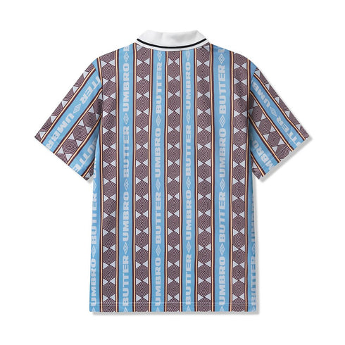 Butter X Umbro Vert Jersey Sky / Brown - Streetart.fr