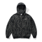Butter Thorn Camo Waffle Zip-Thru Hood - Black