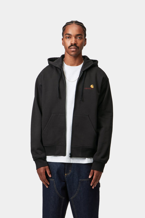 Carharrt Wip Hooded American Script Jacket - Black - I033063_89_XX
